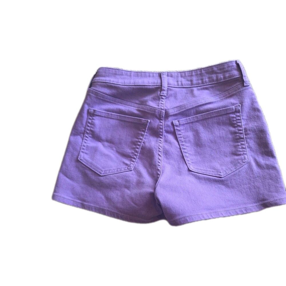 Old Navy WOW Chino Shorts - Purple - Women's Size 2 Cotton Blend High-Rise - Picture 2 of 5